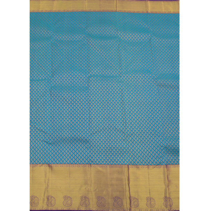Handloom Pure Zari Jacquard Kanjivaram Silk Saree 10056061