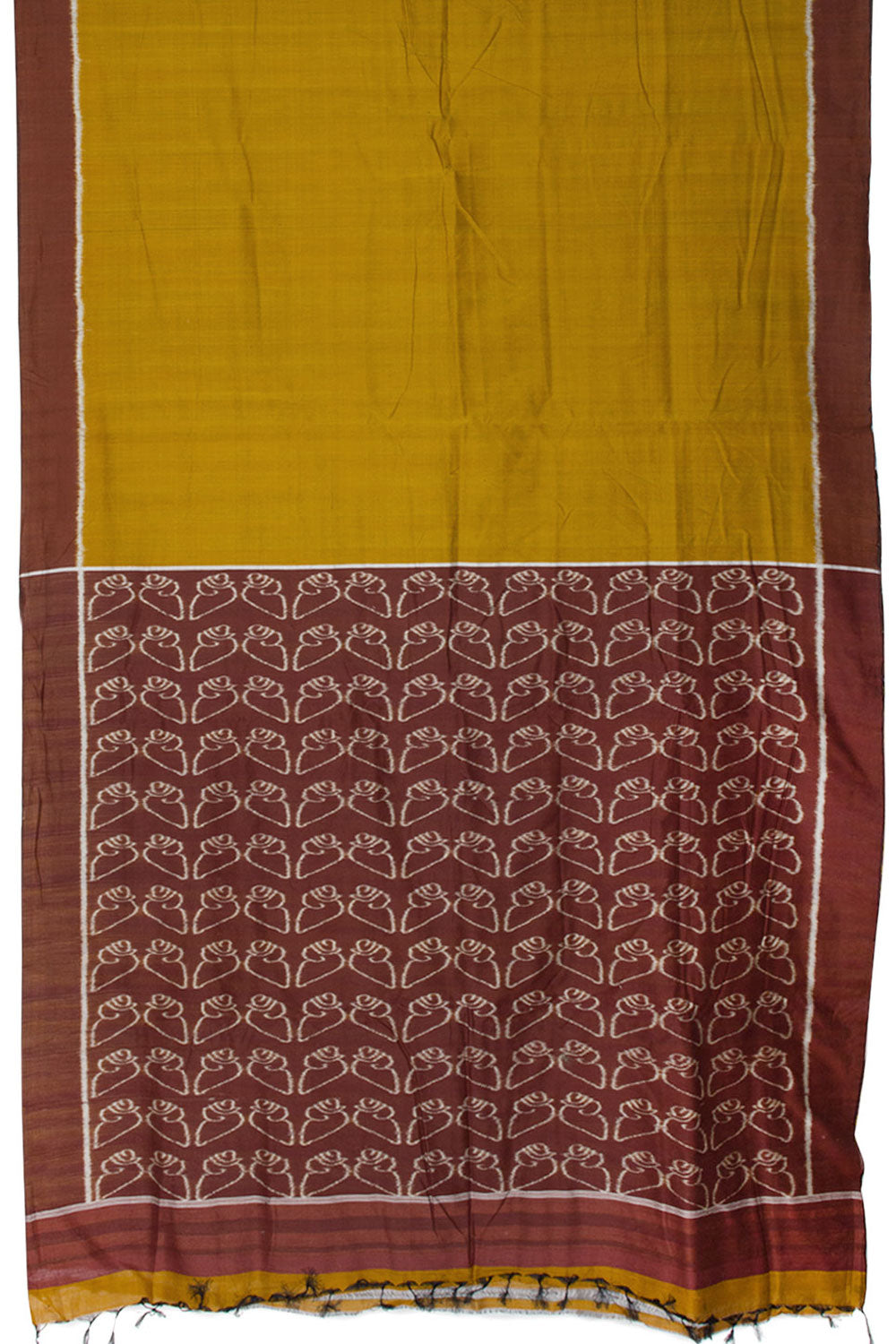 Yellow Handloom Odisha Ikat Silk Cotton Saree 10060309