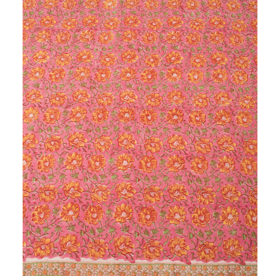 Sanganeri Hand Block Printed Cotton Salwar Suit Material 10056602