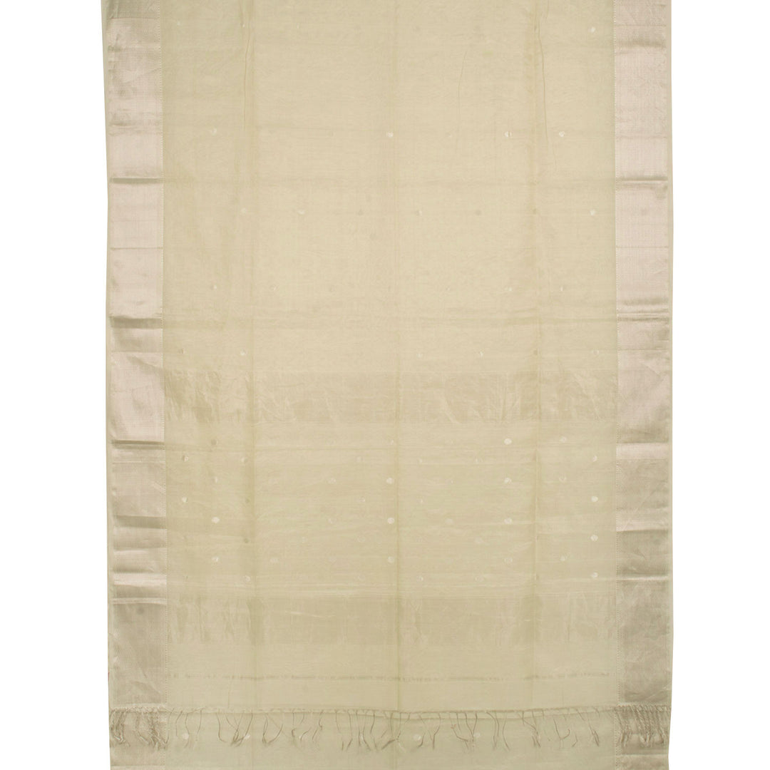 Handwoven Maheshwari Silk Cotton Tissue Saree 10055796