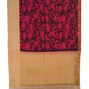 Pen Kalamkari Korvai Pure Zari Kanjivaram Silk Saree 10055879