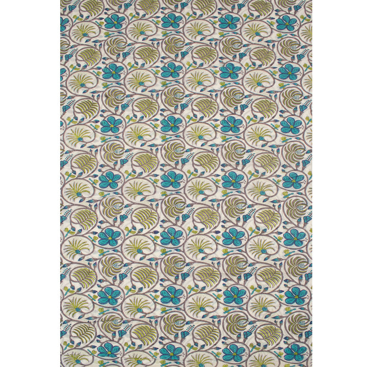 Hand Block Printed Mulmul Cotton Salwar Suit Material 10055959