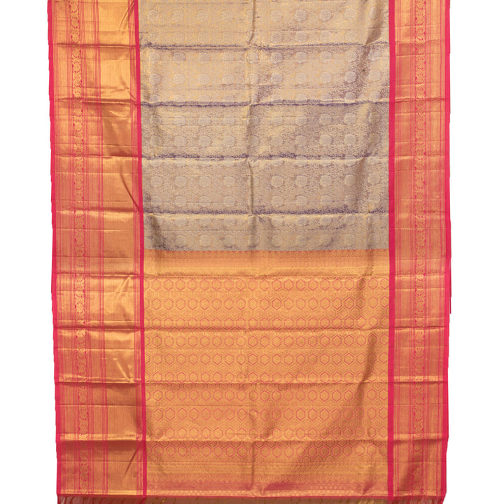 Handloom Pure Zari Bridal Korvai Kanjivaram Tissue Silk Saree 10056047