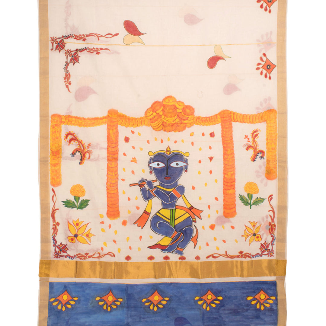 Hand Painted Bengal Cotton Saree 10056247
