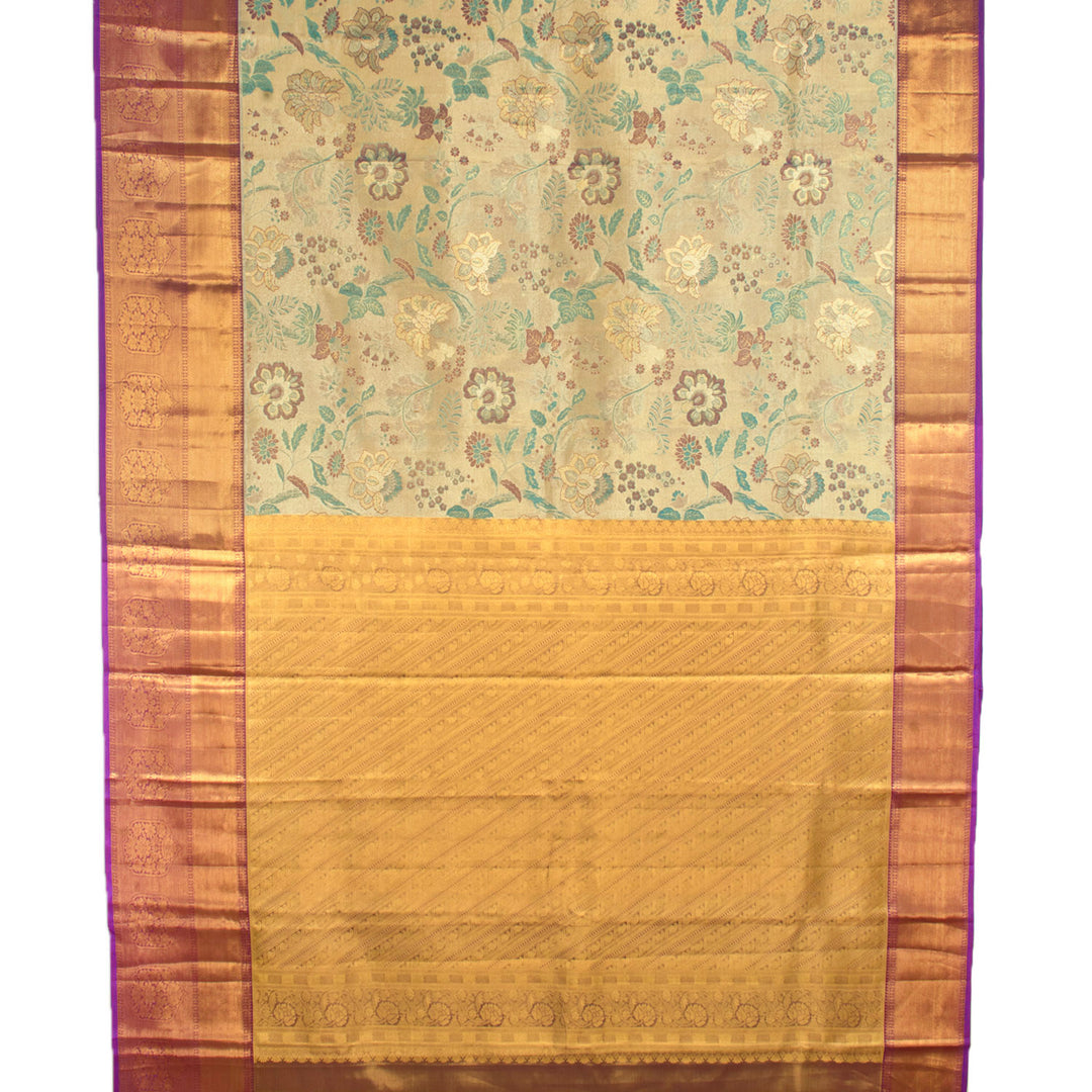 Pure Tissue Silk Bridal Jacquard Kanjivaram Saree 10056417