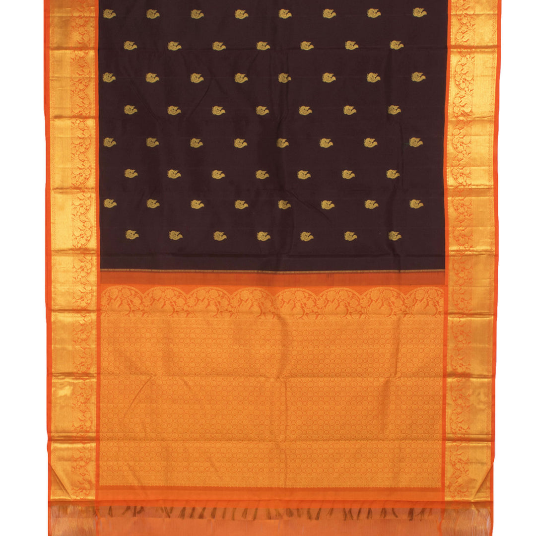 Handloom Pure Zari Korvai Kanjivaram Silk Saree 10056559
