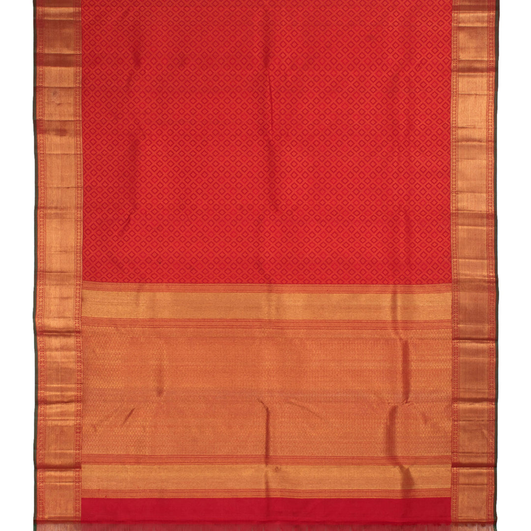 Handloom Pure Zari Jacquard Kanjivaram Silk Saree 10056571