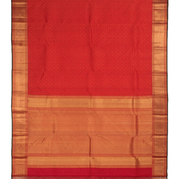 Handloom Pure Zari Jacquard Kanjivaram Silk Saree 10056571