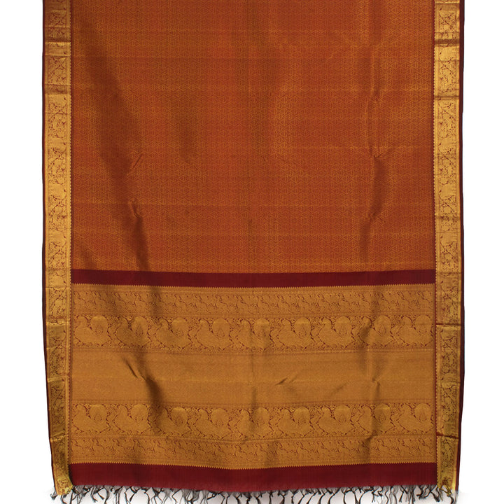 Handloom Pure Zari Jacquard Kanjivaram Silk Saree 10056573