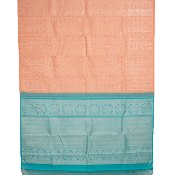 Handloom Pure Zari Borderless Jacquard Kanjivaram Silk Saree 10057127