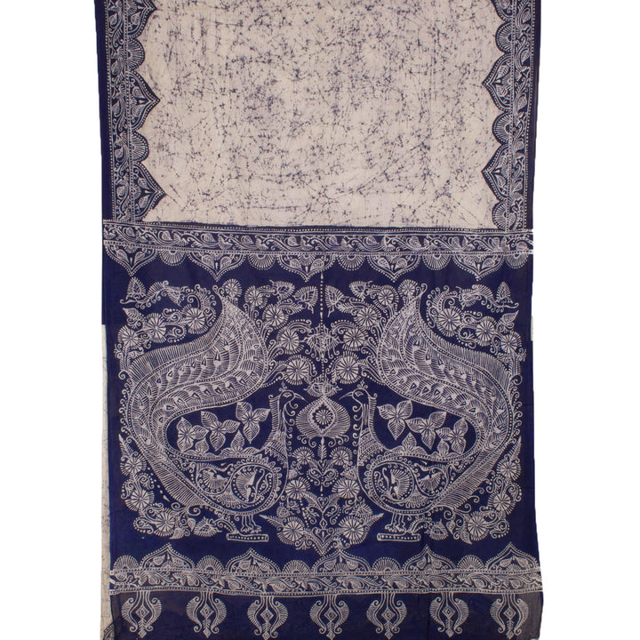 Batik Printed Cotton Saree 10057244