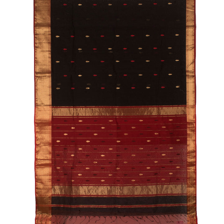 Handloom Maheshwari Silk Cotton Saree 10057313
