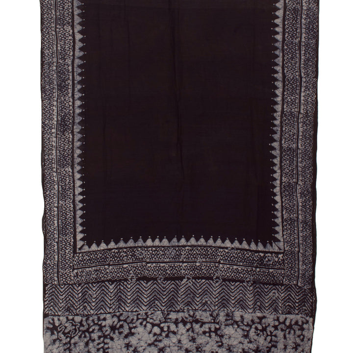 Batik Printed Silk Cotton Saree 10057402