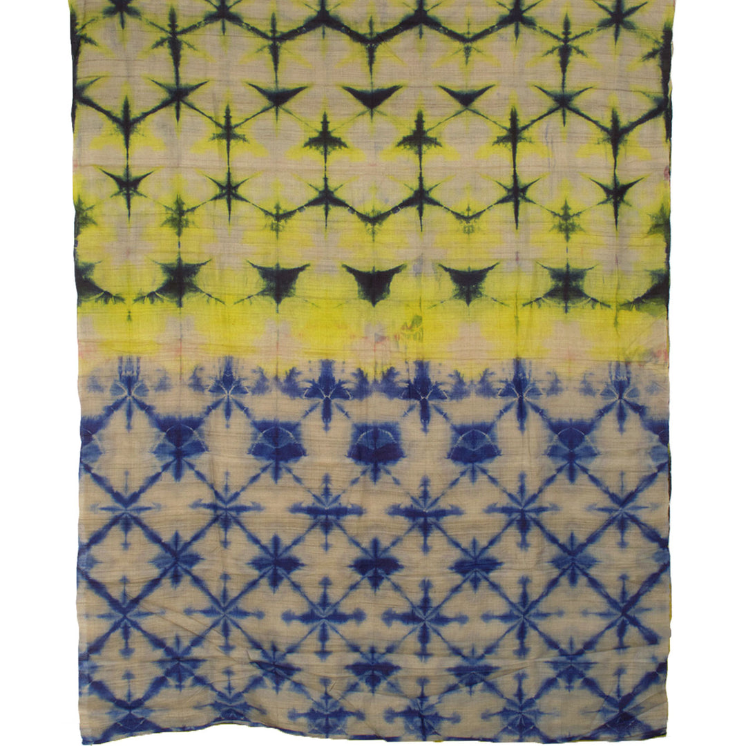 Handloom Shibori Dyed Tussar Silk Saree 10057489