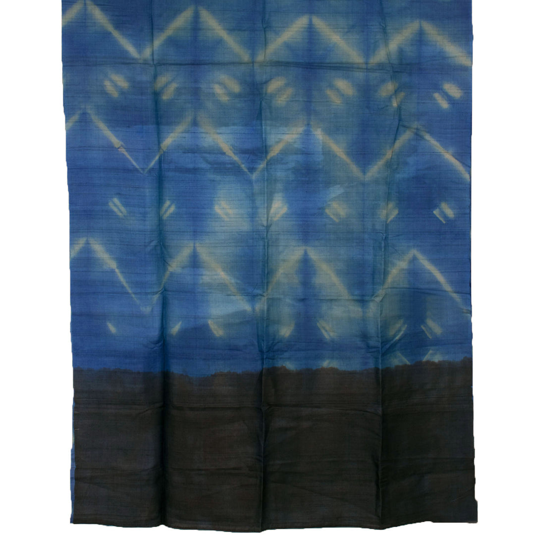 Handloom Shibori Dyed Tussar Silk Saree 10057491