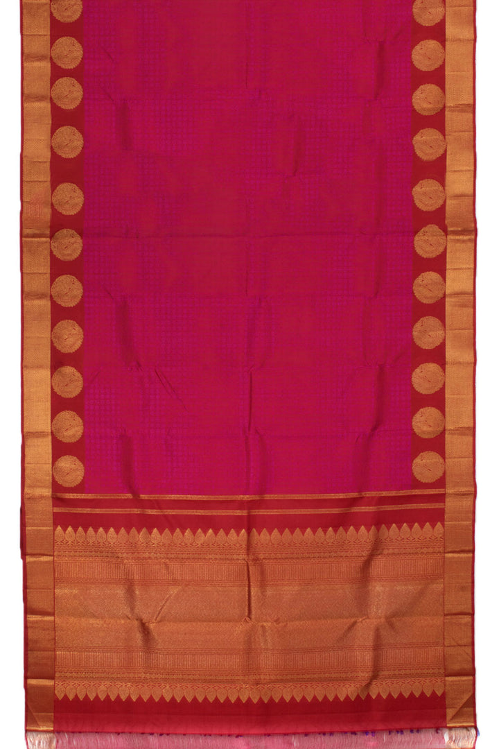 Handloom Pure Zari Jacquard Kanjivaram Silk Saree 10057660