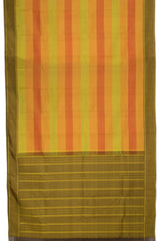 Shades of Yellow Threadwork Kanjivaram Silk Saree 10057673