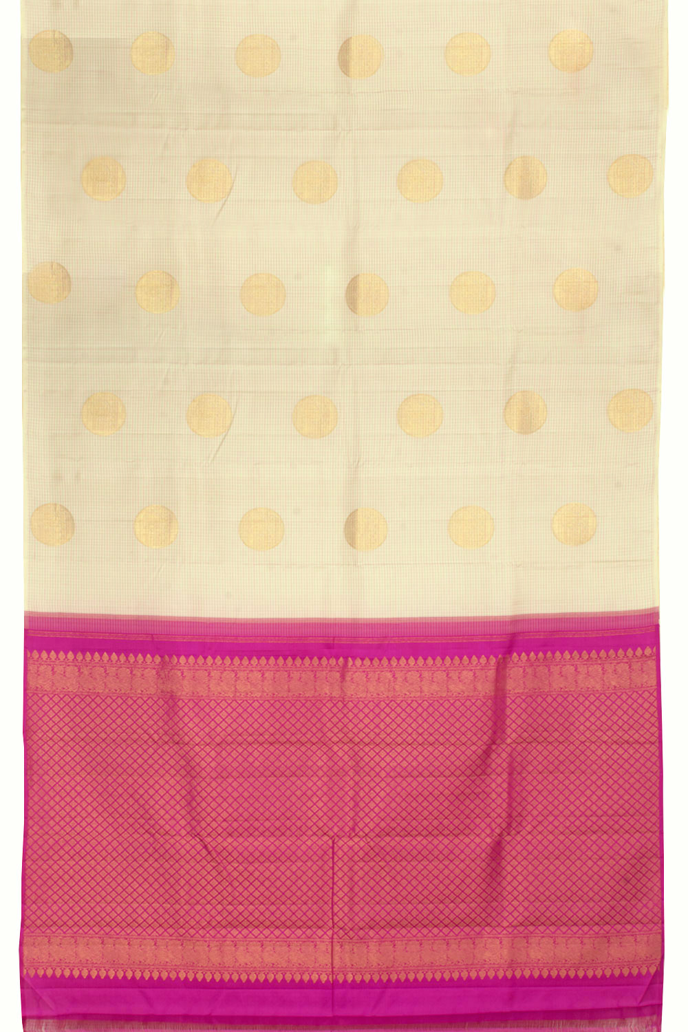 Handloom Pure Zari Borderless Kanjivaram Silk Saree 10057680