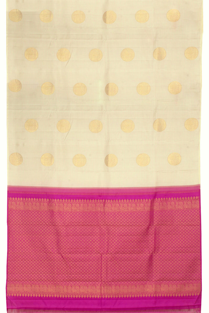 Handloom Pure Zari Borderless Kanjivaram Silk Saree 10057680