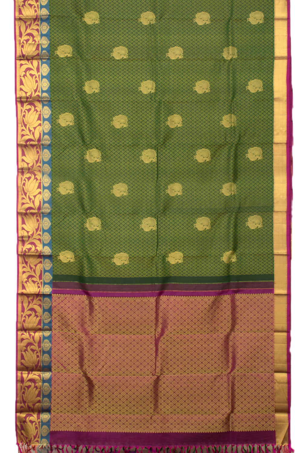 Handloom Pure Silk Jacquard Kanjivaram Saree 10057797