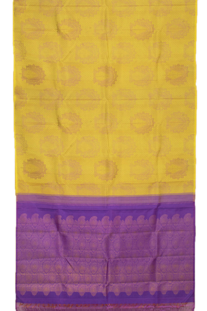 Handloom Pure Zari Borderless Jacquard Kanjivaram Silk Saree 10057803