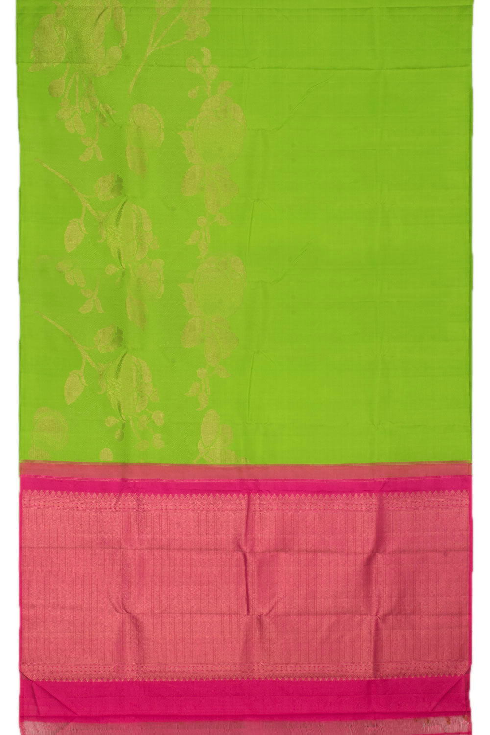 Handloom Pure Zari Borderless Kanjivaram Silk Saree 10057807