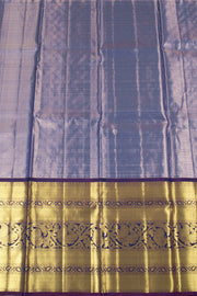 lavender Pure Zari Korvai Kanjivaram Tissue Silk Pattu Pavadai Material 10058089