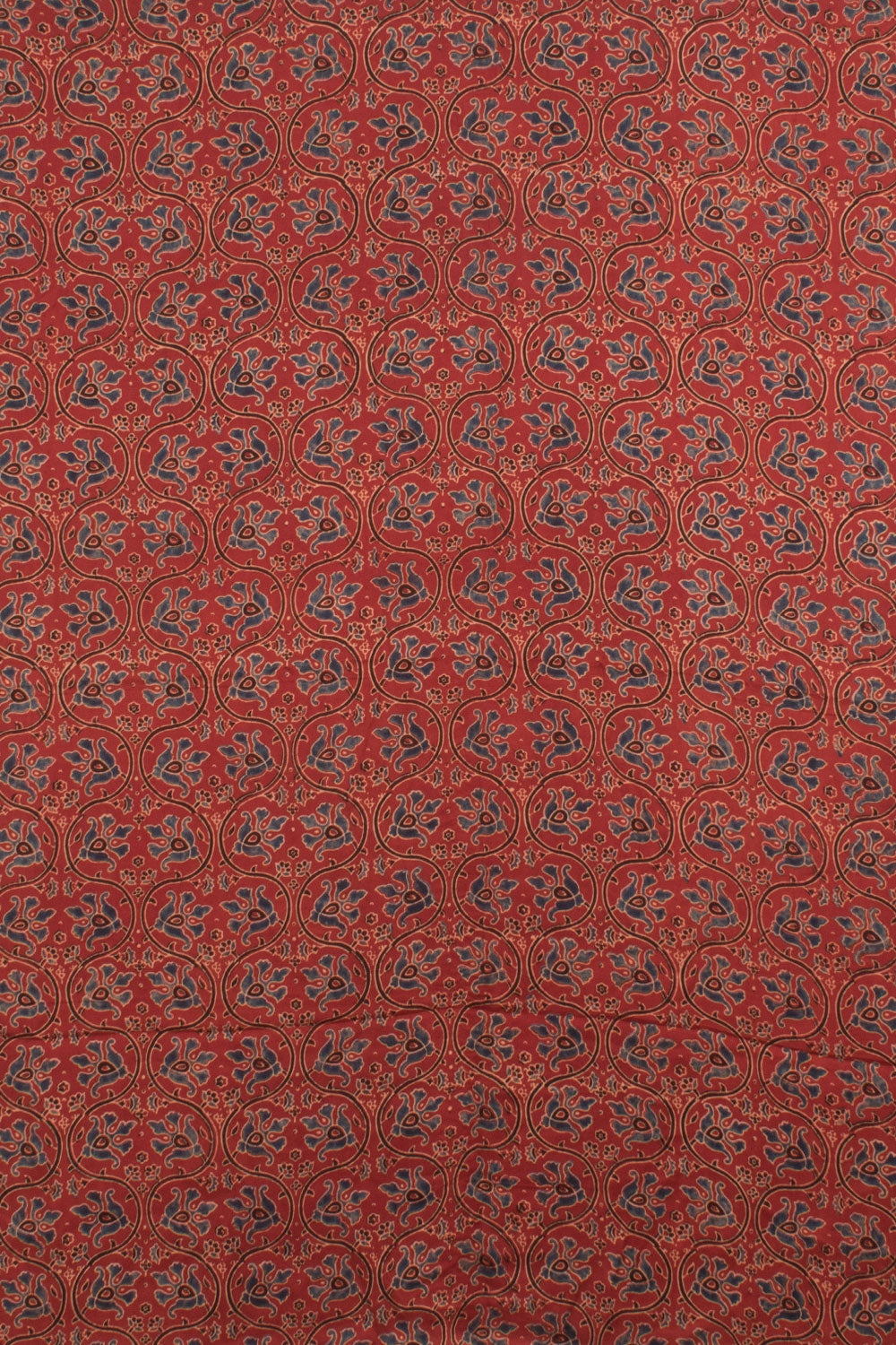 Ajrakh Printed 2-Piece Modal Silk Salwar Suit Material 10058982