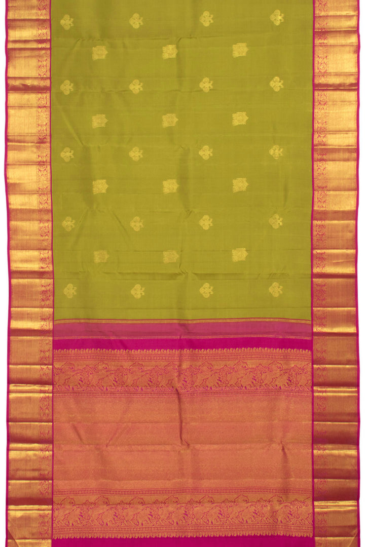 Pure Zari Korvai Kanjivaram Silk Saree 10059199