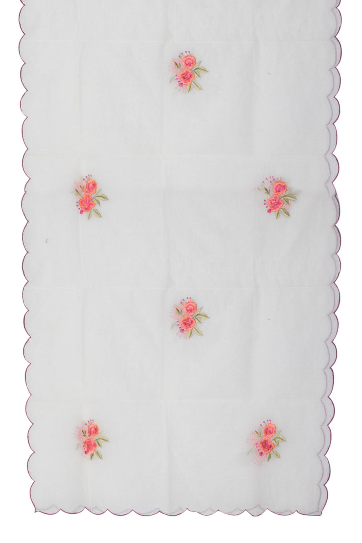Chikankari Embroidered Kota Cotton Salwar Suit Material 10059380