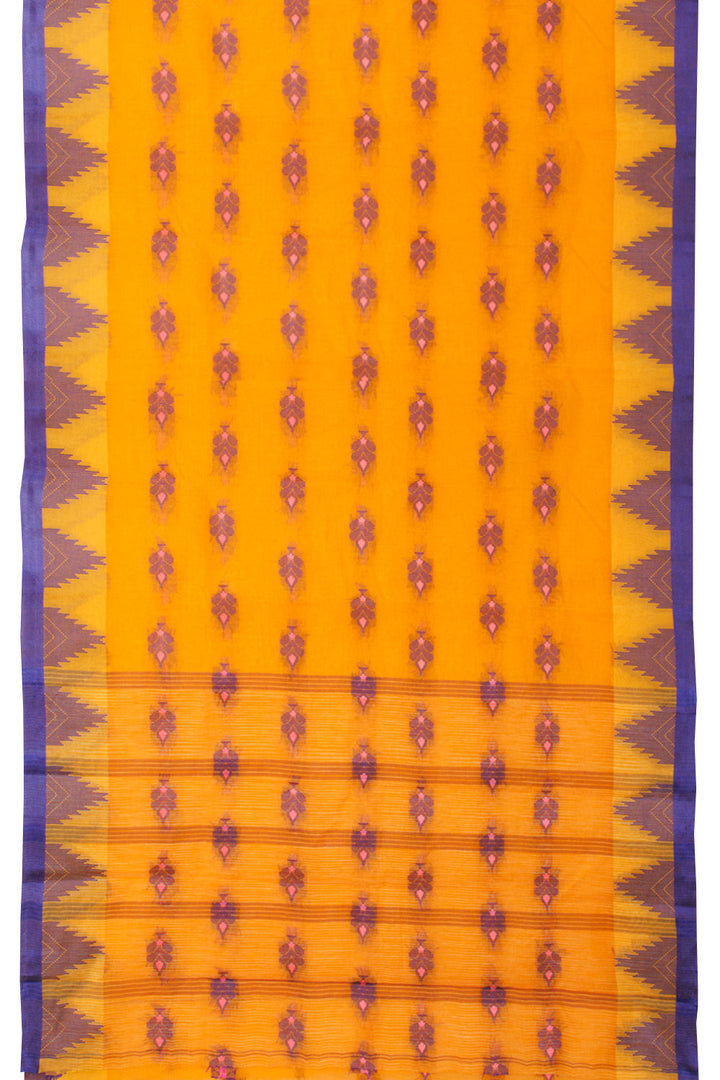 Orange Bengal Tant Cotton Saree 10059782