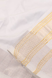 Misty White Kanchipuram Silk 9x5 Dhoti 10059821