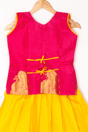 Size 0 to 16 yrs Pure Silk Kanchipuram Pattu Pavadai 10059824