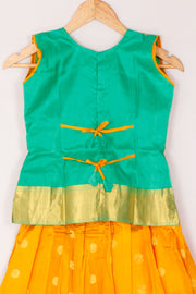 Size 0 to 16 yrs Pure Silk Kanchipuram Pattu Pavadai 10059825