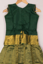 Size 0 to 16 yrs Pure Silk Kanchipuram Pattu Pavadai 10059827