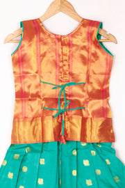 Size 0 to 16 yrs Pure Silk Kanchipuram Pattu Pavadai 10059828