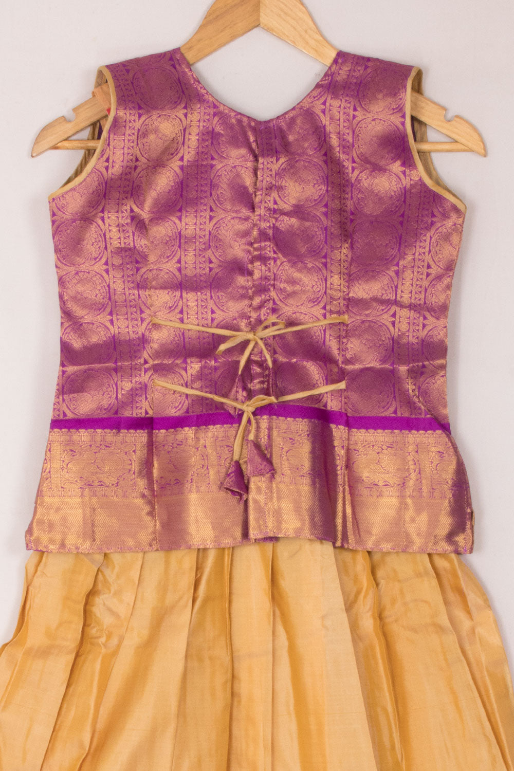 Size 0 to 16 yrs Pure Silk Kanchipuram Pattu Pavadai 10059831