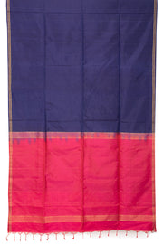 Navy Blue Kanjivaram Soft Silk Saree 10059879