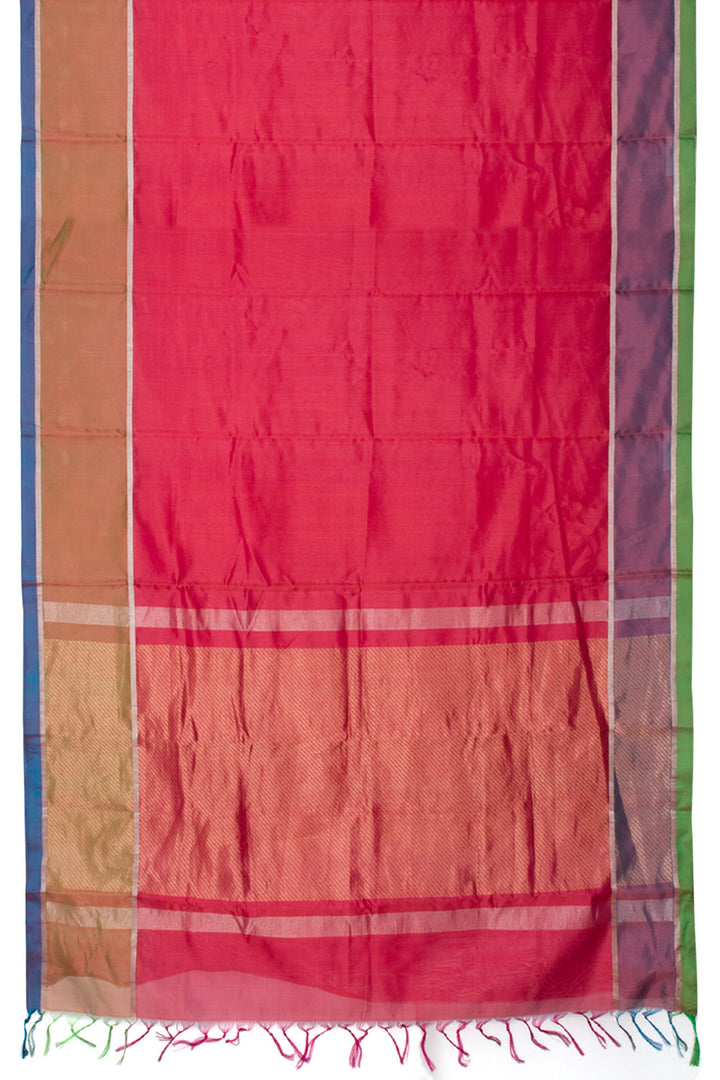 Magenta Handloom Andhra Silk Saree 10060358