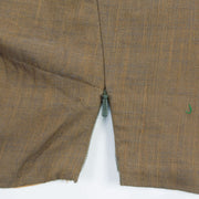 Brown Handcrafted Ikat Cotton Blouse 10061176