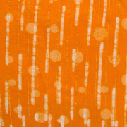 Orange Dabu Printed Cotton Blouse 10061212