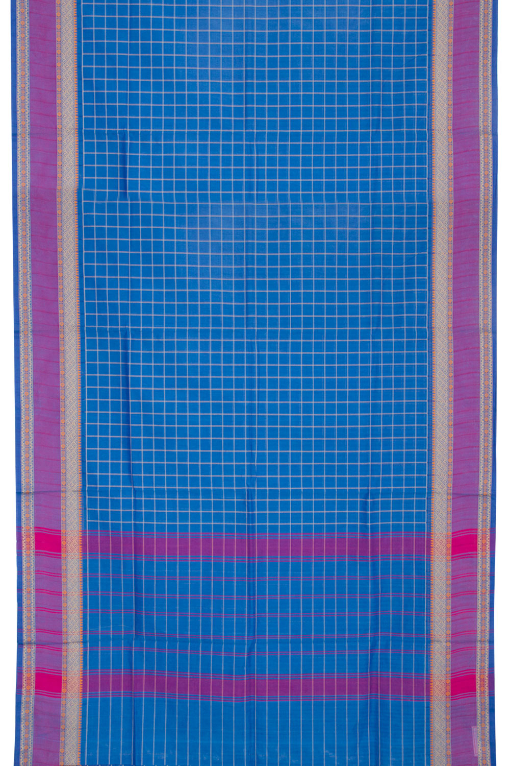 Blue Handloom Kanchi Cotton Saree 10061337