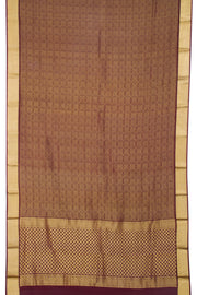 Brown Mysore Crepe Silk Saree 10061647