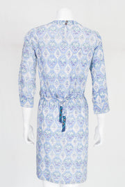 Blue Handcrafted Ajrakh Printed Cotton Dress 10061659