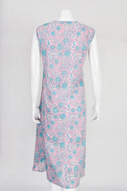 Handcrafted Sleeveless Printed A line Cotton Kurta 10061708