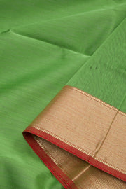 Green Maheshwari Silk Cotton 2 pc Salwar Suit Material 10062202