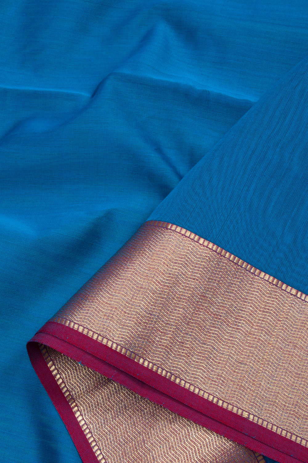Blue Maheshwari Silk Cotton 2 pc Salwar Suit Material 10062206