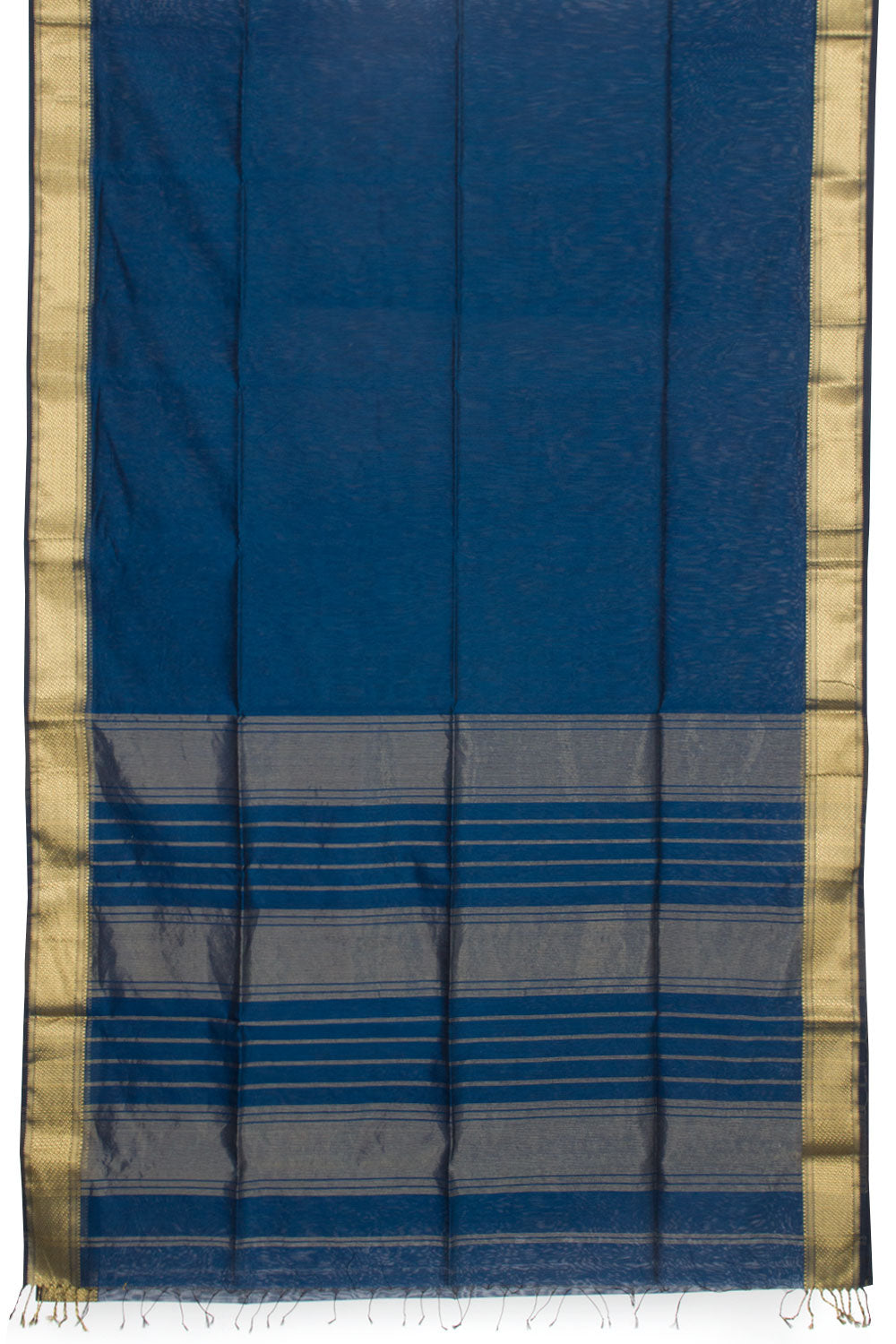 Blue Handloom Maheshwari Silk Cotton Saree 10062212