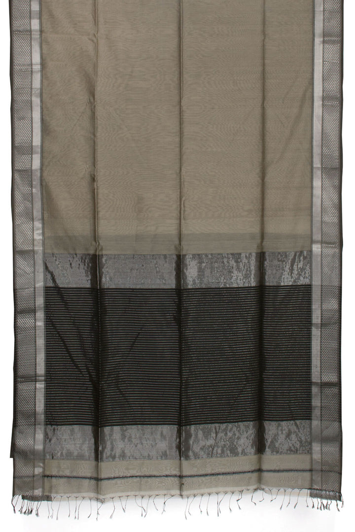 Brown Handloom Maheshwari Silk Cotton Saree 10062224