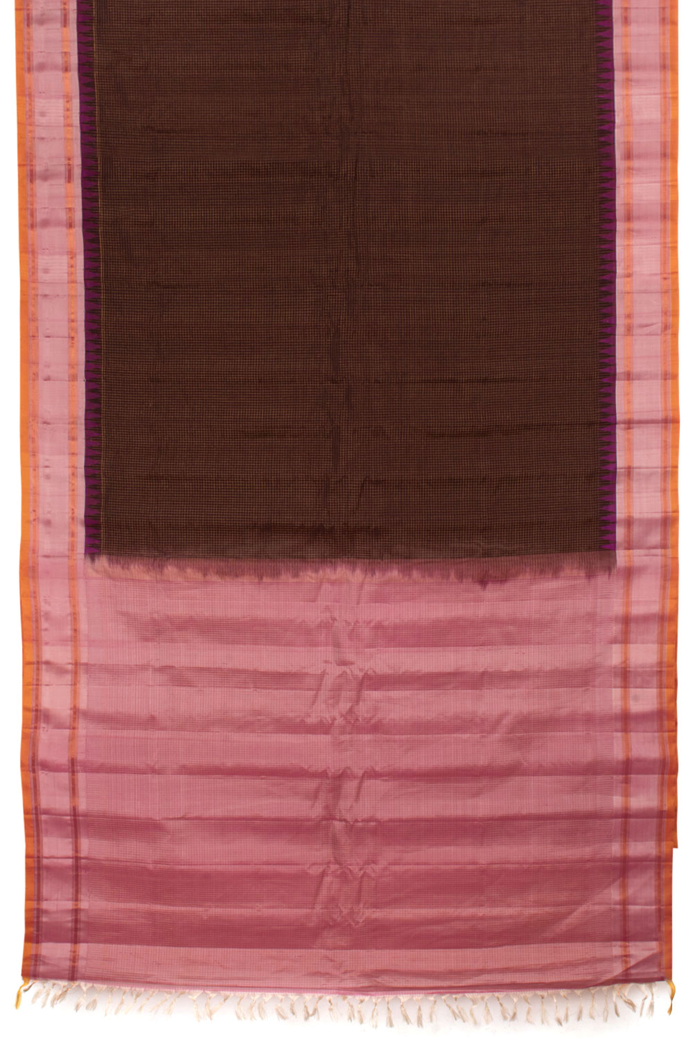 Handloom Gadwal Kuttu Silk Cotton Saree 10058327